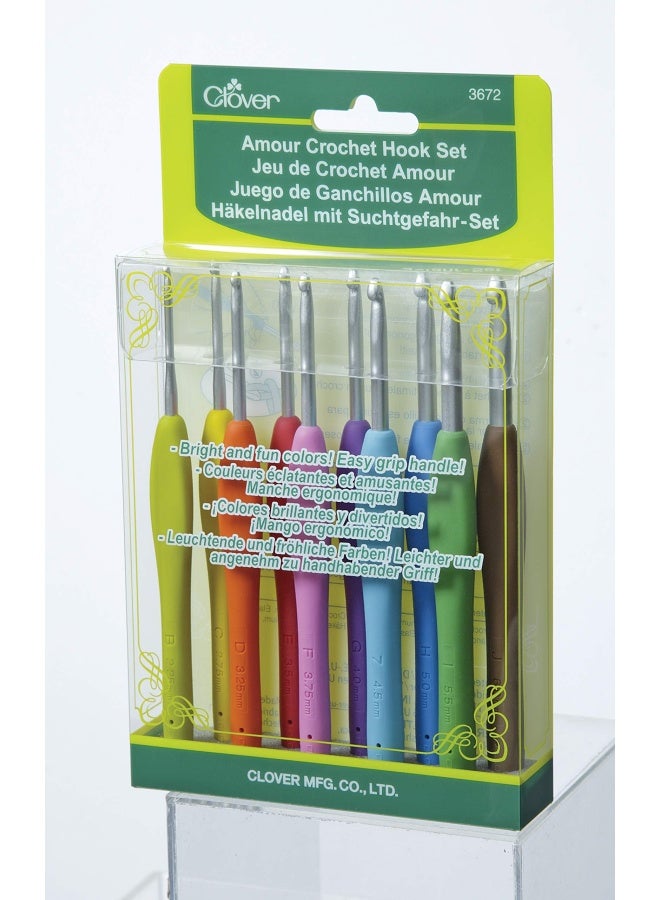 Clover 3672 Amour Crochet Hook Set 10 sizes - Image 4