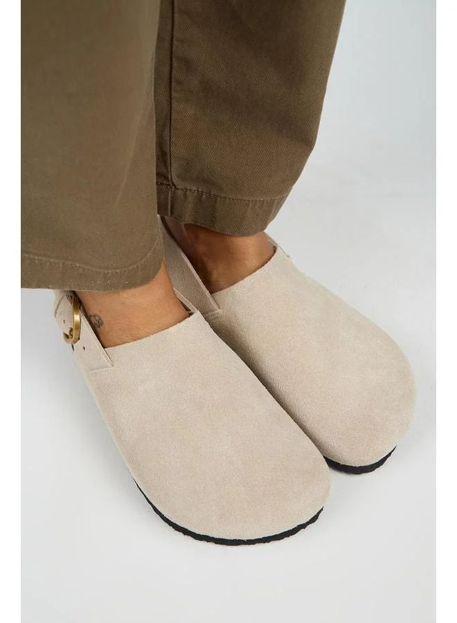 Manijero  Antonella Women's Genuine Leather Back-Strap Sandal Beige. for Women | Best Price UAE