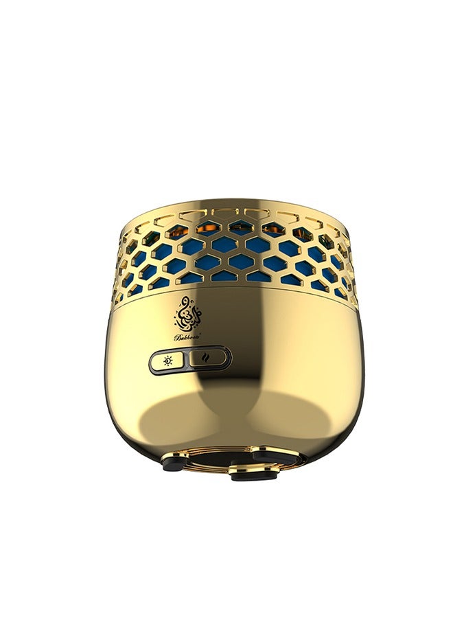 بخون بخرة إلكترونية مبخرة إلكترونية بتصميم جديد بسبعة ألوان مضيئة، آلة عطرية قابلة لإعادة الشحن مجموعة هدايا بخور عربية عالية الجودة USB - Image 5