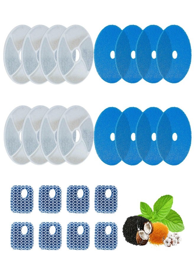 AnyEnjoy Cat Water Fountain Filter, 8 Pack Fountain Filter Replacement for Automatic Pet Fountain 4.13inch Filters For Cat Water Fountain - Image 1
