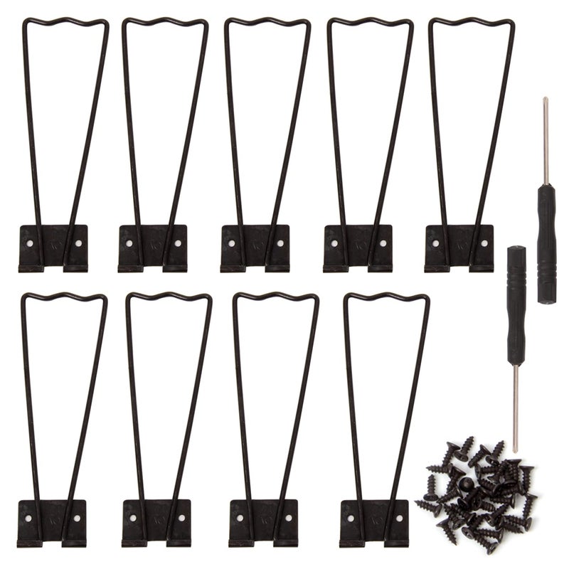 HAPY SHOP 10 Pieces Iron Easel Back Frame Back Stand Picture Frame Easel Back with 30 Pieces Screws and 2 Pieces Screwdriver for Pictures Photos Frames