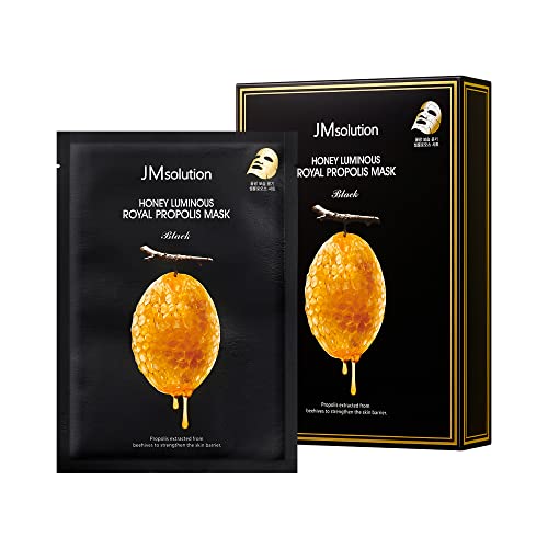 JMsolution Honey Royal Propolis Ampoule Korean Skin care Face Mask -Rich Moisturizing boositng Nutrition -10sheets For All Skin Type - Image 1