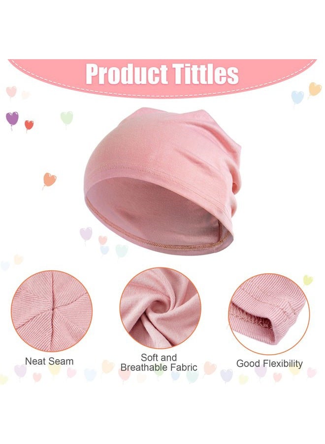 Zhanmai 4 Pieces Fiber Sleep Cap Multifunctional Skull Caps Headwear Frizzy Hair Sleep Hat Breathable Hair Sleeping Cap Helmet Liner Hard Hat Beanie Cap for Women Black - Image 3