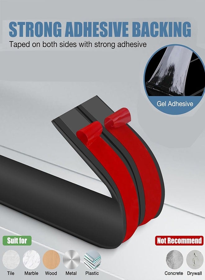 Floor Cord Cover Cable Cavity, 2M Self Adhesive Cord Hider Floor Low Profile Floor Cable Management Wire Cover Floor Electric Cord Covers for Home Office Garage Offices Gym - Image 5