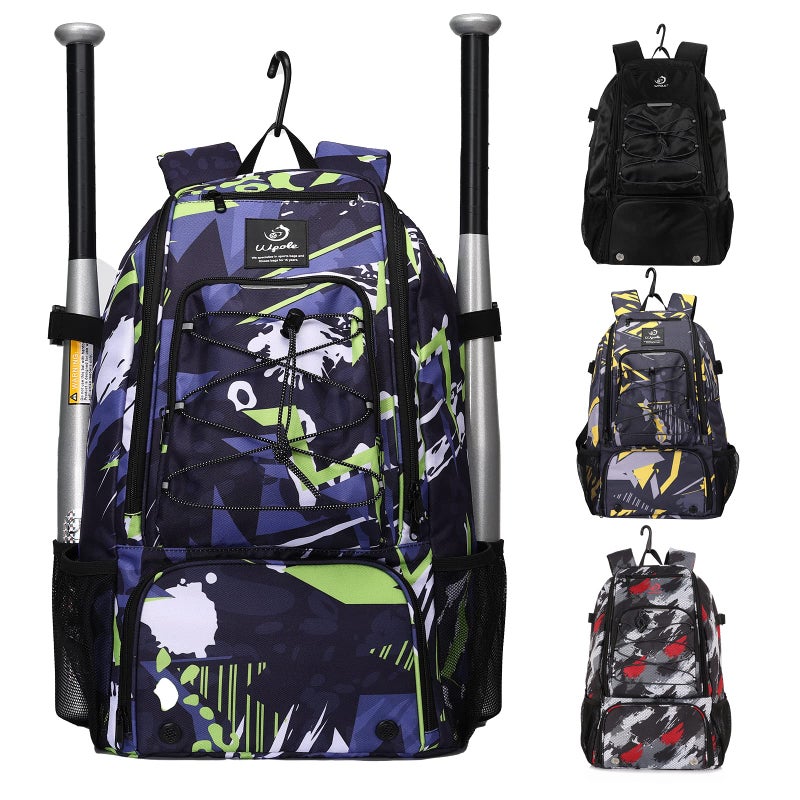 wpole Sports Baseball&Softball Bat Bag For Youthï½œAdults, Baseball Equipment Backpack Bag with Shoe Compartment,Fence Hook,Holds Bat, Helmet, Glove - Image 1