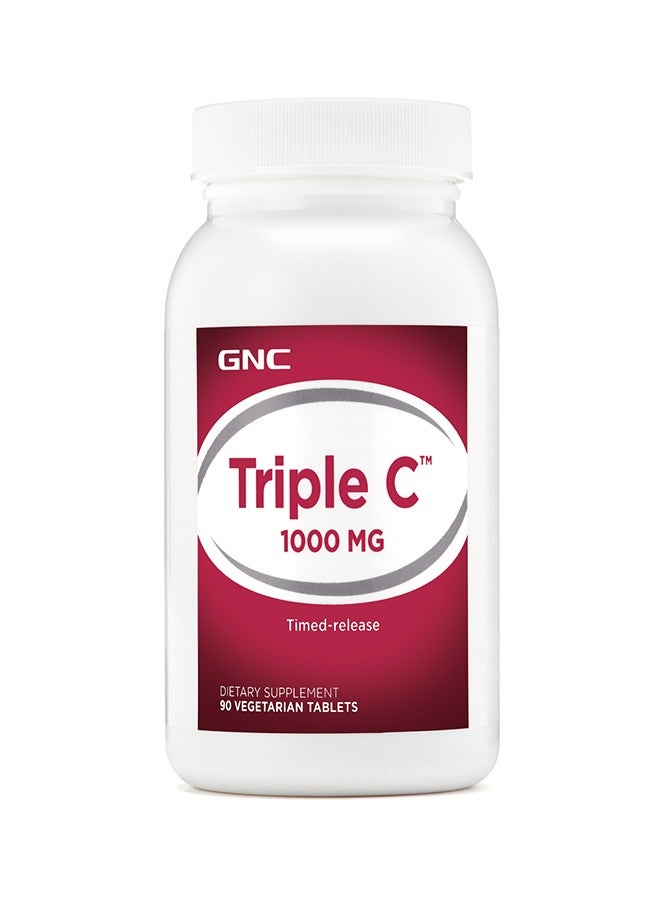GNC Triple C 1000 Mg 90 Tablets - Image 2