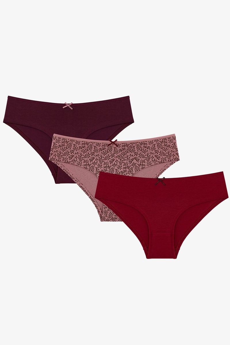 PENTI Wood Rose Floral Hipster Briefs - Image 1
