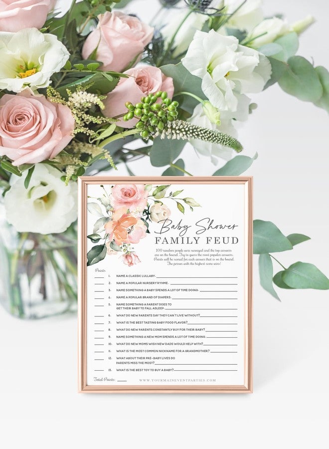 Your Main Event Prints Floral Baby in Bloom Baby Shower Games, Fun Activities for 25 Guests(Trivia, Feud, Dad Jokes and Guess That Baby Song) - Image 5