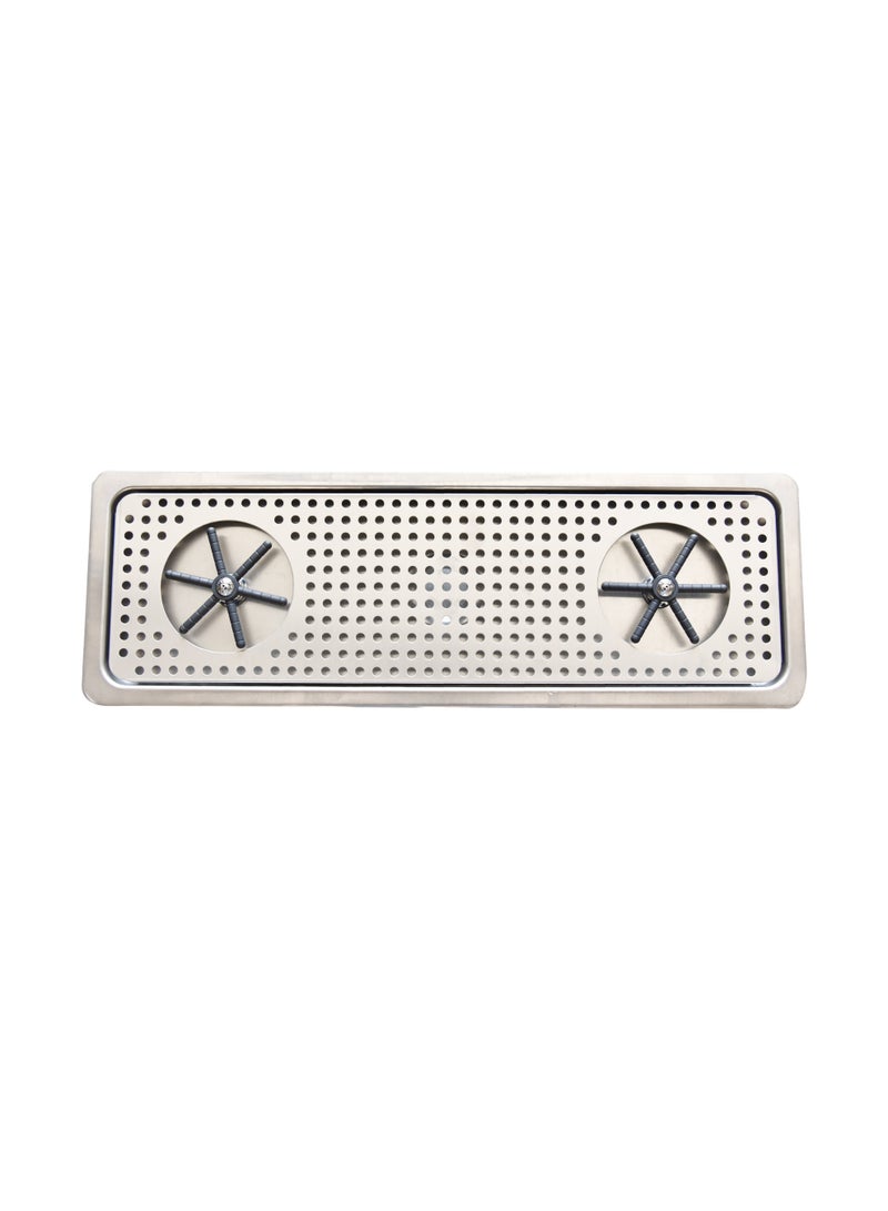 Sofia Refrigeration Glass Rinser, Automatic Cup Washer Stainless Steel with Middle Spray and Side Perforated Drip Tray - Image 3