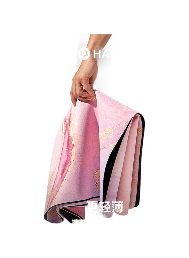 HATHA Professional Yoga Mat Yoga Towel Blanket 1.5Mm Rubber Non-Slip Suede Fitness Mat Portable Foldable - Image 2