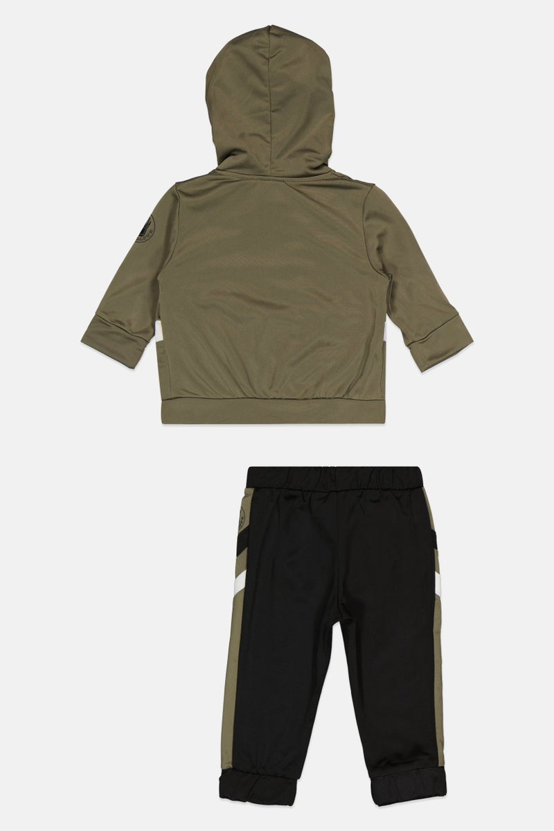 Body Glove Toddlers Boy 2 Piece Hooded Jacket And Sweatpants Set, Green  - Image 2