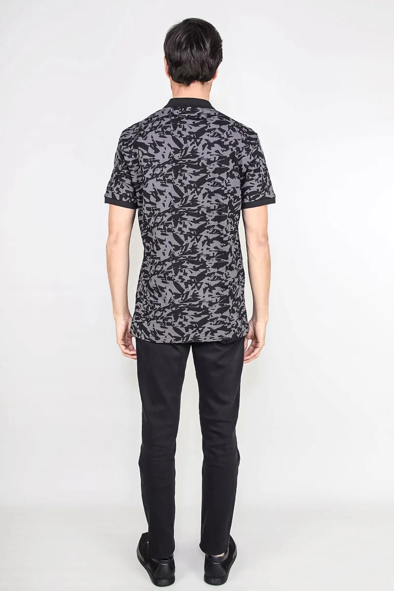 Alexander Gardi Alexanderagrdı Camouflage Patterned Polo Collar (20-Hndks0)