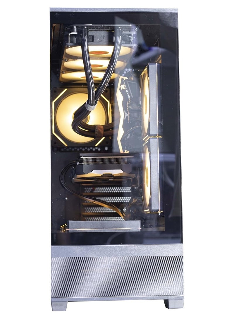 NANOTECH Turbo Boost Gaming PC - AMD Ryzen 5 3600 Processor, DDR4 32GB (2*16) Ram, Nvidia RTX 5060 8GB GDDR7 Graphics Card, 2TB NVMe M.2 SSD, 2 Fan AIO Liquid Cooler, 650W Power Supply, Windows 11 Pro | Wi-Fi - Image 3
