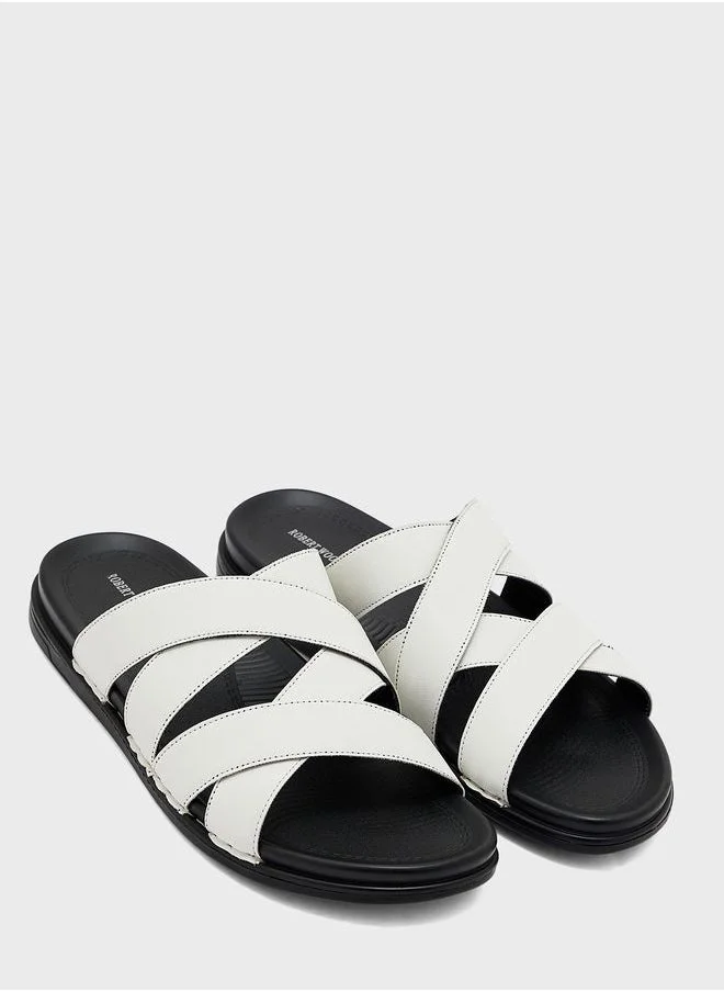 Robert Wood Comfort Footbed Strappy Sandals