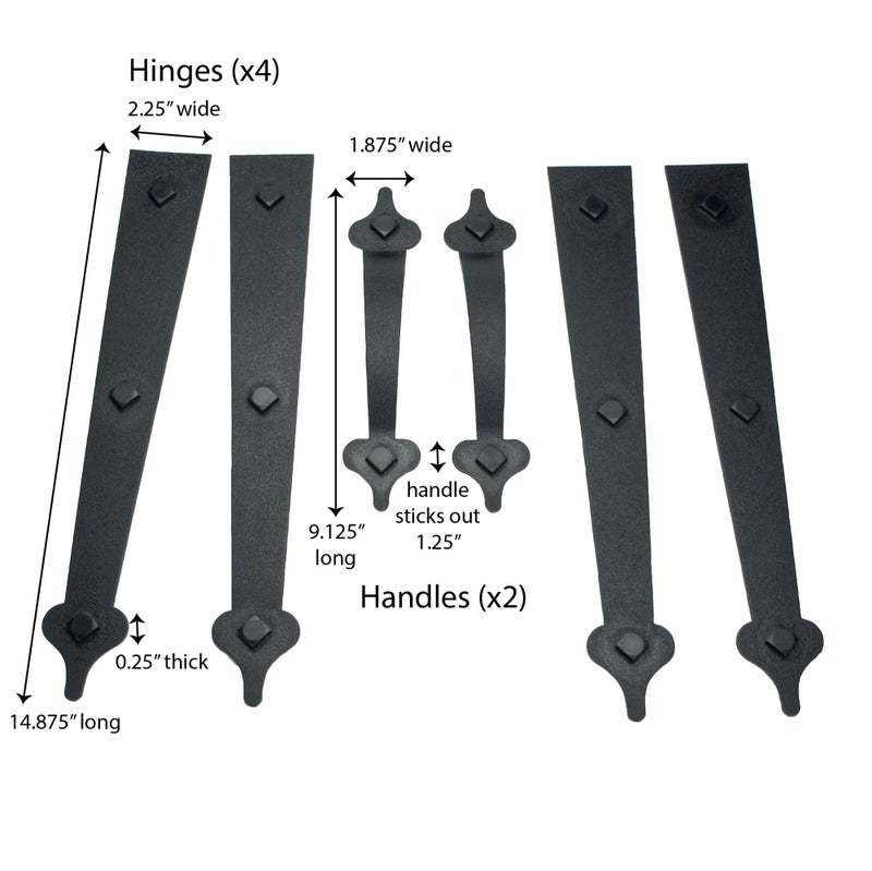 Household Essentials Garage Handle and Hinge Magnets â€“ Decorative Magnetic Hardware Steel Doors, Easy Installation, Durable & Weatherproof, Set of 6 - Image 2