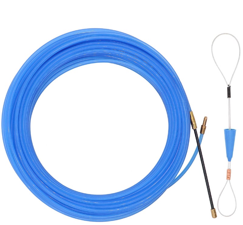 Taxutor 65 Feet Fish Tape Wire Puller Through Wall, Electrical Fish Tape Pull Push Kit - Image 1