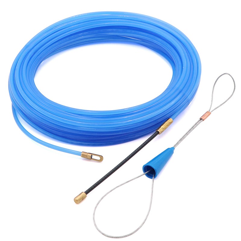 Taxutor 65 Feet Fish Tape Wire Puller Through Wall, Electrical Fish Tape Pull Push Kit - Image 2