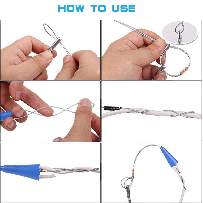 Taxutor 65 Feet Fish Tape Wire Puller Through Wall, Electrical Fish Tape Pull Push Kit - Image 5