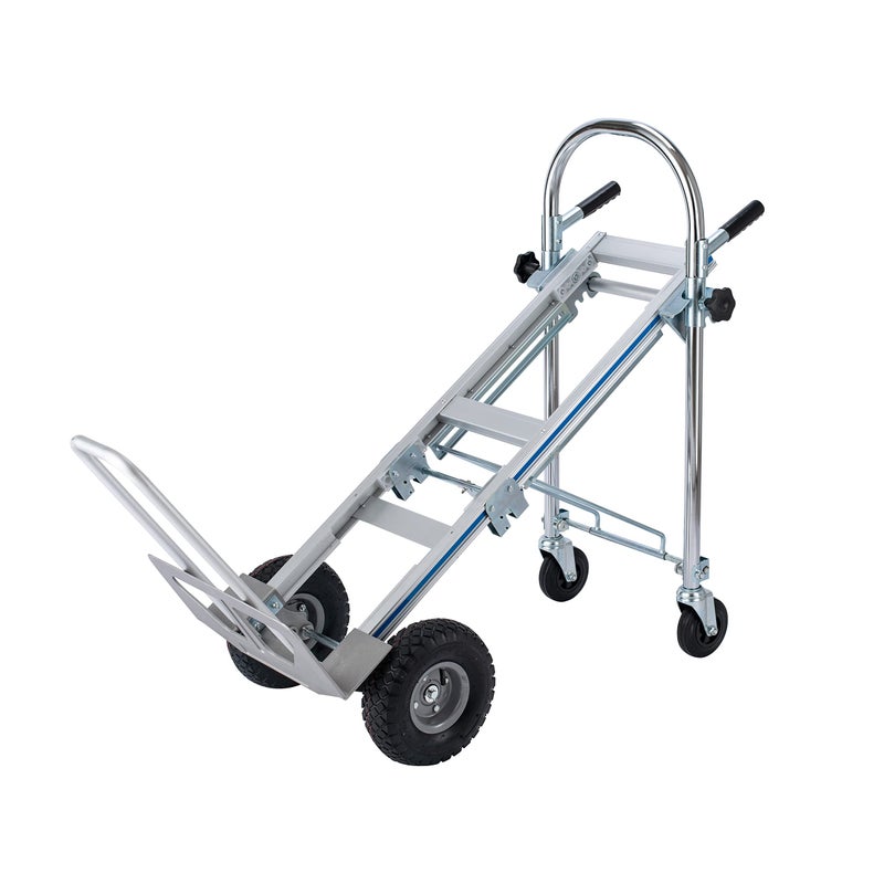 LEADALLWAY Convertible Hand Truck Aluminum Heavy Duty 3in1 Hand Dolly 770lbs Capacity