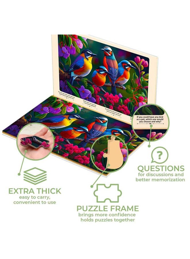 quokka 13 Piece Dementia Puzzles for Elderly - Large Piece Activities Products for Seniors - 3 Alzheimers Jigsaw Puzzle Games for Adults Cat, Dog, and Birds - Cognitive Gifts Toys for Men and Women - Image 3