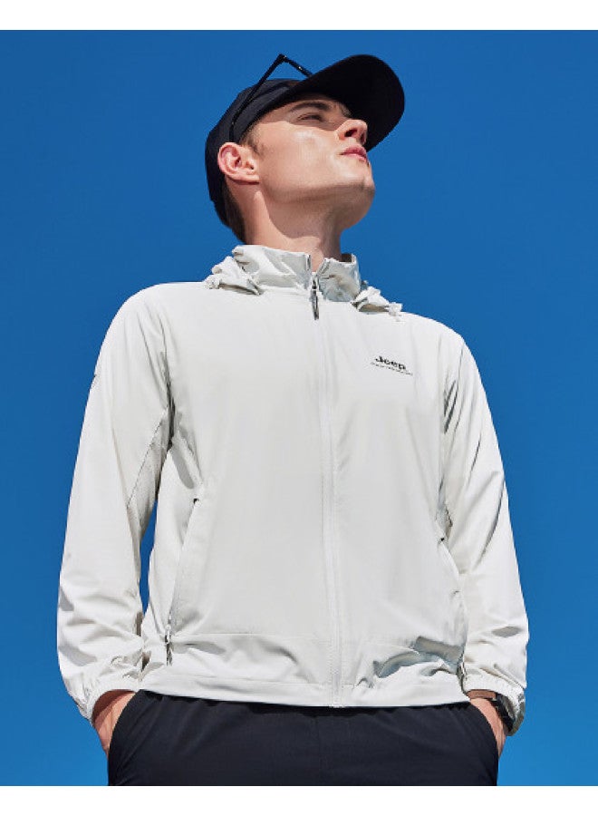 Jeep Upf50+ Sun Protection Jacket】men's Summer Cool Outdoor Windbreaker Sports Jacket - Image 1