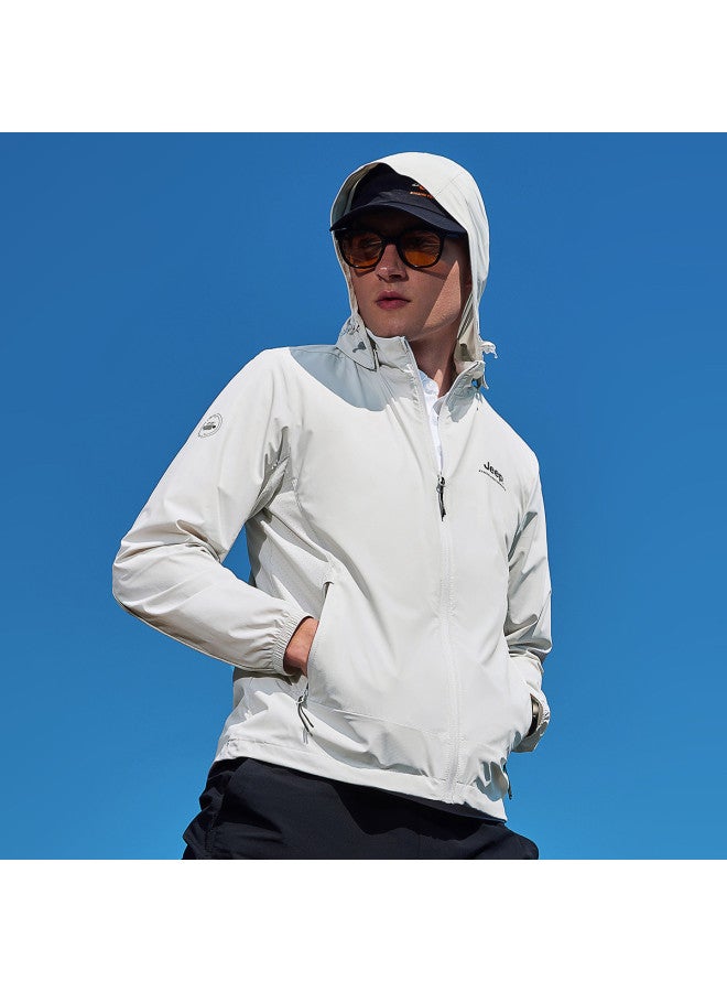 Jeep Upf50+ Sun Protection Jacket】men's Summer Cool Outdoor Windbreaker Sports Jacket - Image 3