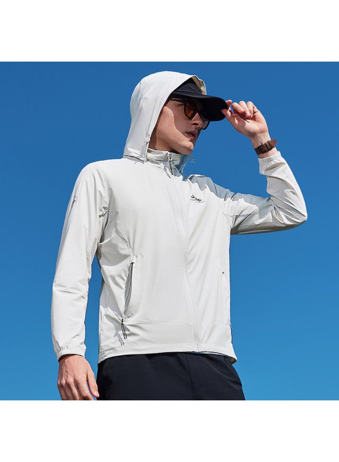 Jeep Upf50+ Sun Protection Jacket】men's Summer Cool Outdoor Windbreaker Sports Jacket - Image 2