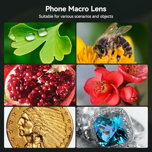 Apexel Professional Macro Photography F1.8 mm Lens for Dual/Single Lens iPhone, Pixel, Samsung Galaxy Smartphones (Black) - Image 4