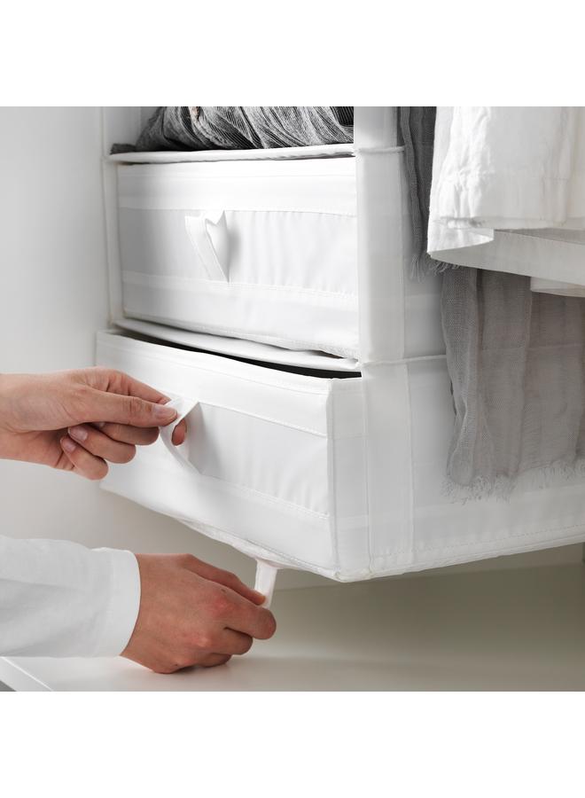 erorex Box with compartments, white, 44x34x11 cm - Image 2