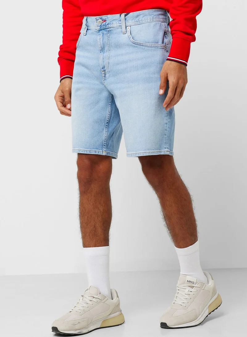TOMMY HILFIGER Light Wash Denim Shorts