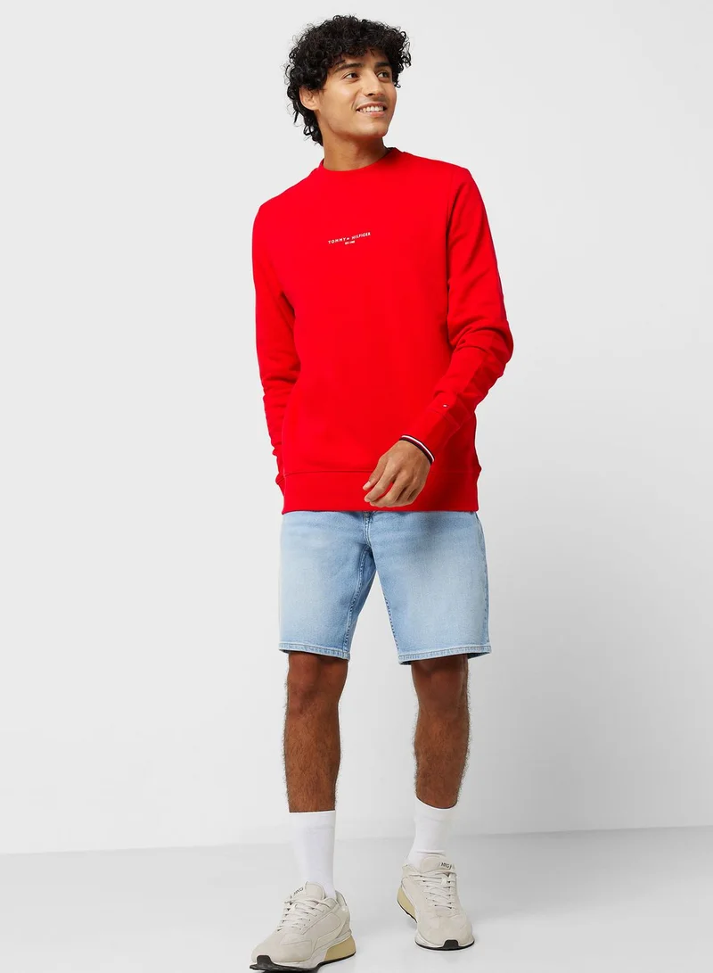 TOMMY HILFIGER Light Wash Denim Shorts