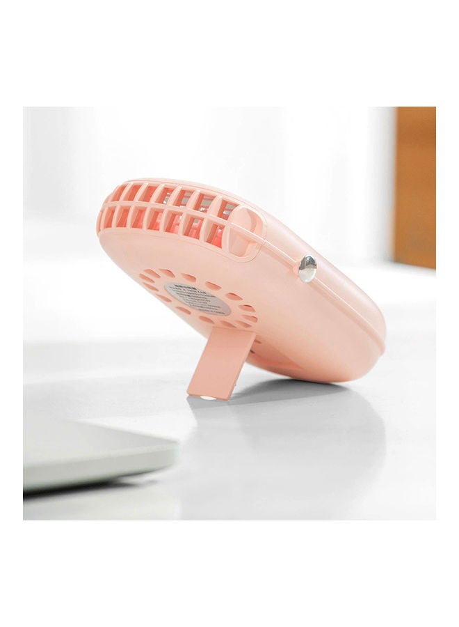 Loquat USB Mini Portable Fan Pink - Image 2