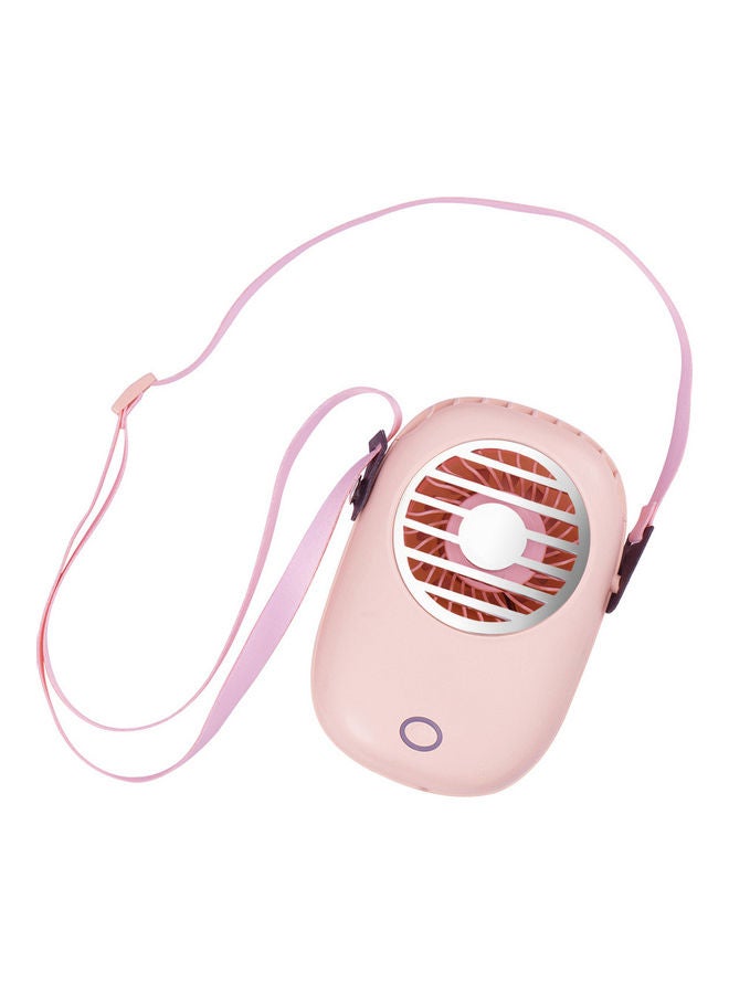 Loquat USB Mini Portable Fan Pink - Image 1