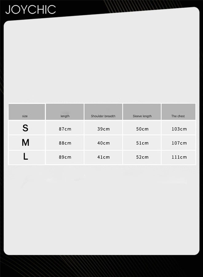 Joychic Silky Satin Pajamas Women Ice Silk Long-sleeved Silk Lace Nightgown with Delicate Lace Cuffs Black - Image 5