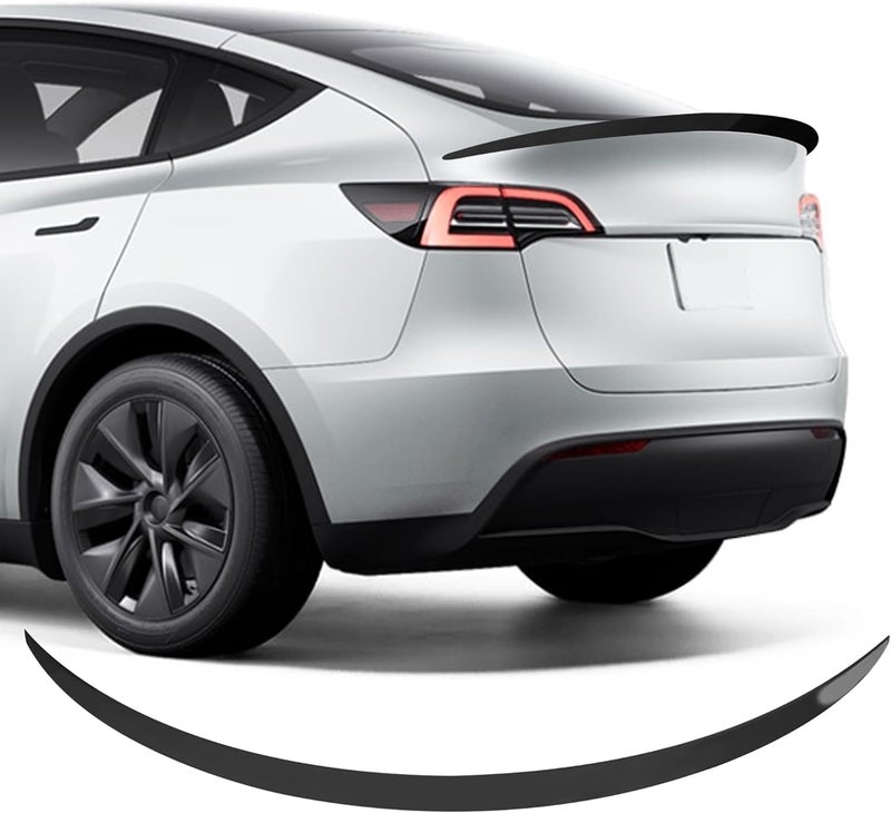 Arcoche Fit Tesla Model Y Spoiler Wing Performance Rear Trunk Lip Tail Lid (Glossy Black) 2020-2023 - Image 1