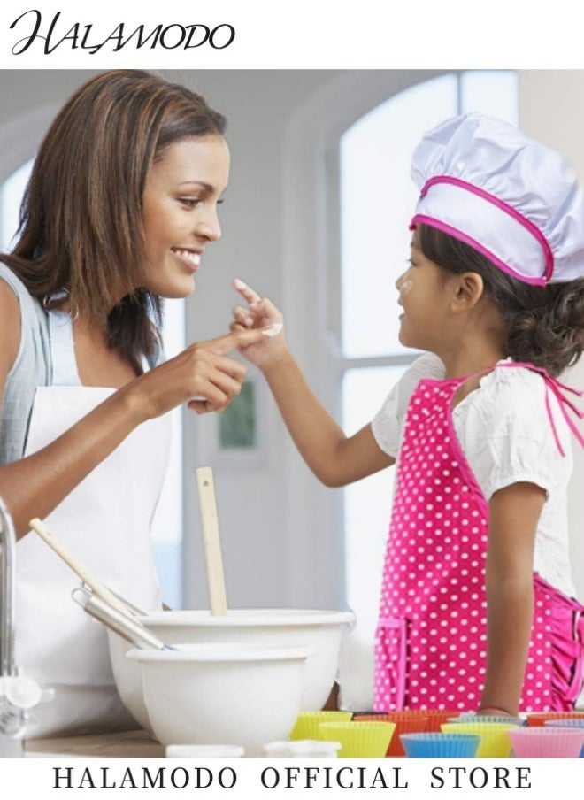 HALAMODO - Kids Cooking and Baking Chef Set Complete Cooking Sets Toddler Dress Up and Pretend Play Dress Up Clothes Kids Kitchen Toys for Girls 3-5 Years Old - Image 1