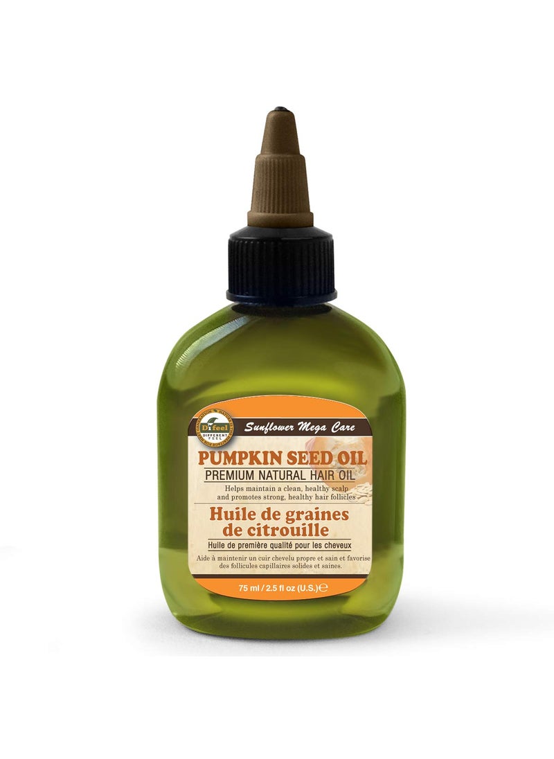 difeel - DIFEEL Premium Natural Hair Care Oil, Pumpkin, 2.5 Oz - Image 1