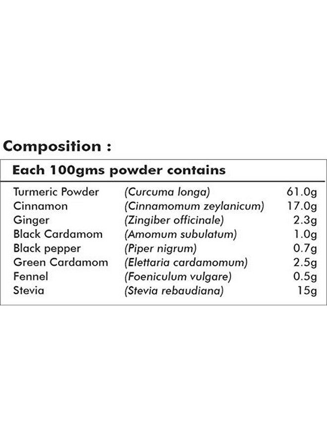 Way2Herbal Turmeric Latte/Haldi Milk Powder | Golden Turmeric Latte Mix - 100 gms - Pack of 5 - Image 3