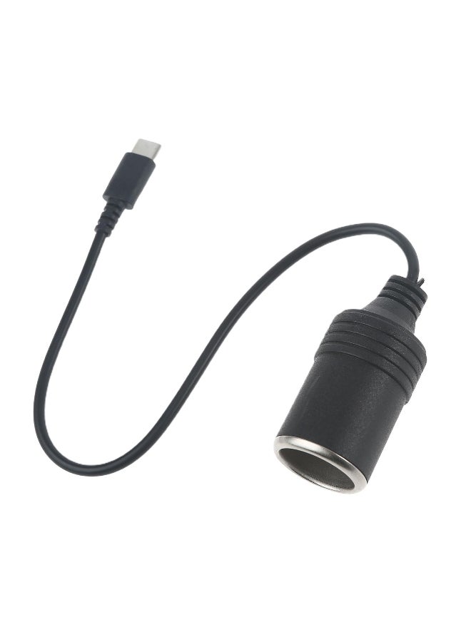 Generic USB C PD to 12V 60W Car Cigarette-Lighter Socket Female Converter Adapter Cord for Car Charger Car Vacuum Cleaner 