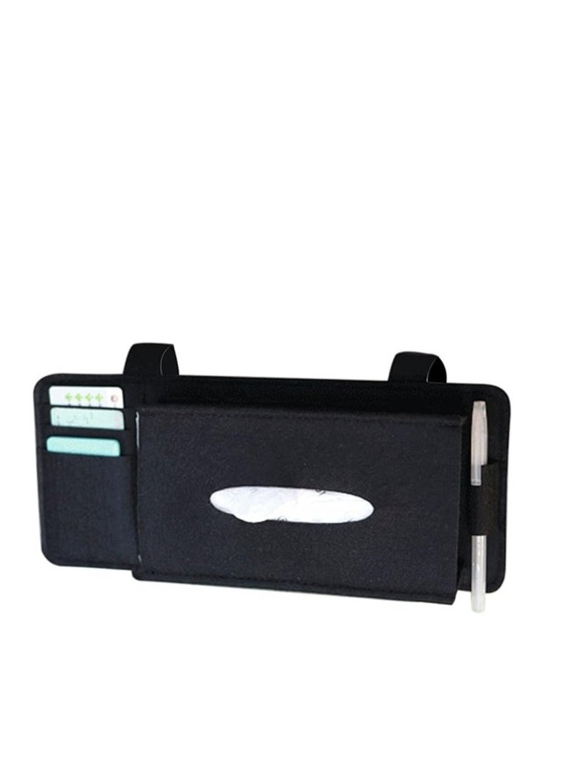 Cool Baby Style COOLBABY Car Sun Visor Storage Bag Wool Felt Hanging Storage (Black)  - Image 1