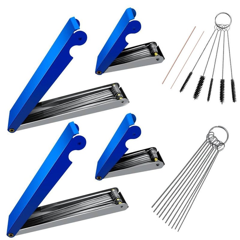 Strongthium Cutting Torch Tip Cleaner Tool kit for Welding Stove Gas Nozzles Carb Carbon Carburetor Jet Sprinklers and Shower Heads Spray Guns Orifices Wires Needles in Set