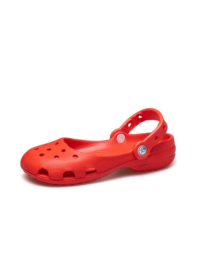 Operating Room Nurse Ballet Clog Shoes Women Summer New Style Closed-toe Beach Shoes Anti-slip Wear-resistant Breathable Lightweight Shoes