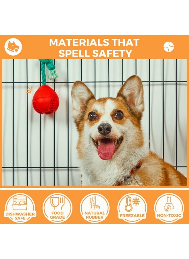 FOSSA Fossa 4-in-1 Crate Entertaing Puzzle Chew Toy for Dogs | Upgrade Crate Training Aids for Puppies | Food Treat Dispensing Dog Toys | Dog Teething Ball with Adjust Rope to Reduce Stress Anxiety  - Image 4