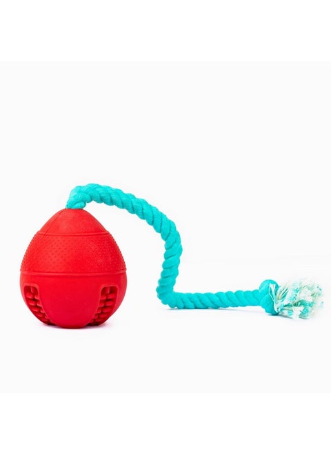 Fossa 4-in-1 Crate Entertaing Puzzle Chew Toy for Dogs | Upgrade Crate Training Aids for Puppies | Food Treat Dispensing Dog Toys | Dog Teething Ball with Adjust Rope to Reduce Stress Anxiety