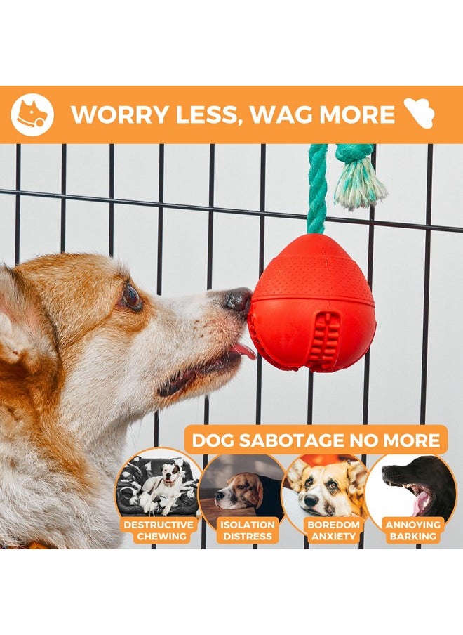FOSSA Fossa 4-in-1 Crate Entertaing Puzzle Chew Toy for Dogs | Upgrade Crate Training Aids for Puppies | Food Treat Dispensing Dog Toys | Dog Teething Ball with Adjust Rope to Reduce Stress Anxiety  - Image 2