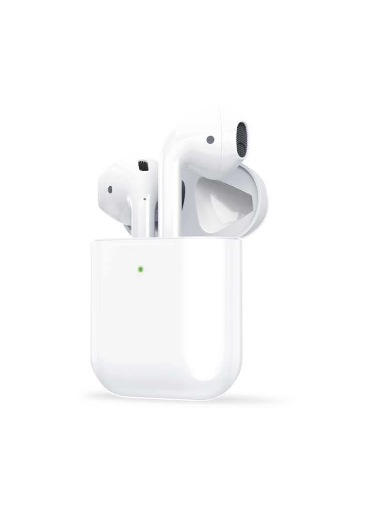 GREEN LION True Wireless Earbuds 2 with Built-In Microphone and Charging Base Case G1 - White - Image 1