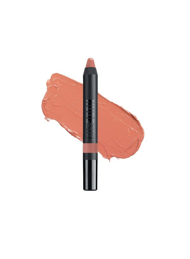 NUDESTIX Gel Color Lip + Cheek Balm, Creamy Sheer Tinted Lip Gloss + Lip Liner + Cheek Blush, Multi Use Makeup Pencil Stick, Hydrating, High Shine Tint, Shade: Ally, 0.10 Oz (2.8 G) - Image 1
