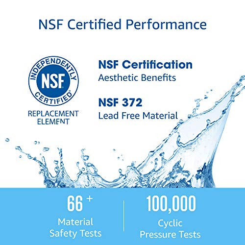 AquaCrest AQUA CREST UKF8001 Replacement for EveryDrop Filter 4, Whirlpool EDR4RXD1, 4396395, Maytag UKF8001P, UKF8001AXX-750, Puriclean II, 46-9006, Refrigerator Water Filter (Pack of 3) - Image 2