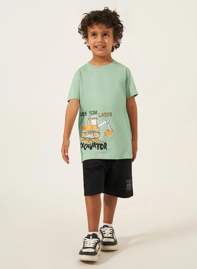Styli Styli Graphic Print Short Sleeves T-Shirt