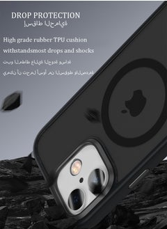 SNBFA Magnetic Case for iPhone 16 Plus , Compatible with MagSafe Shockproof Protection Cover, Translucent Matte Phone Case with Strong Magnet, Slim Case for iPhone 16 Plus (2024)(Black)  - Image 2